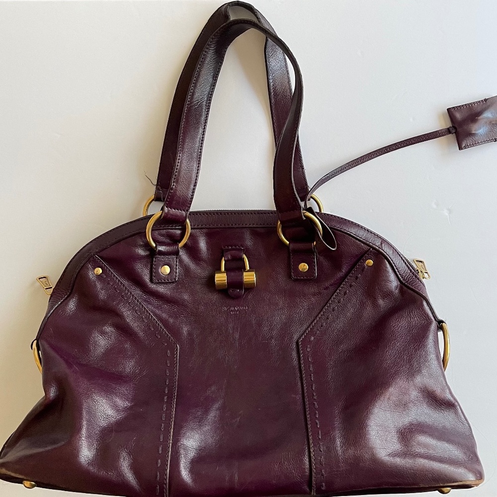 yves saint laurent ysl purple muse shoulder bag